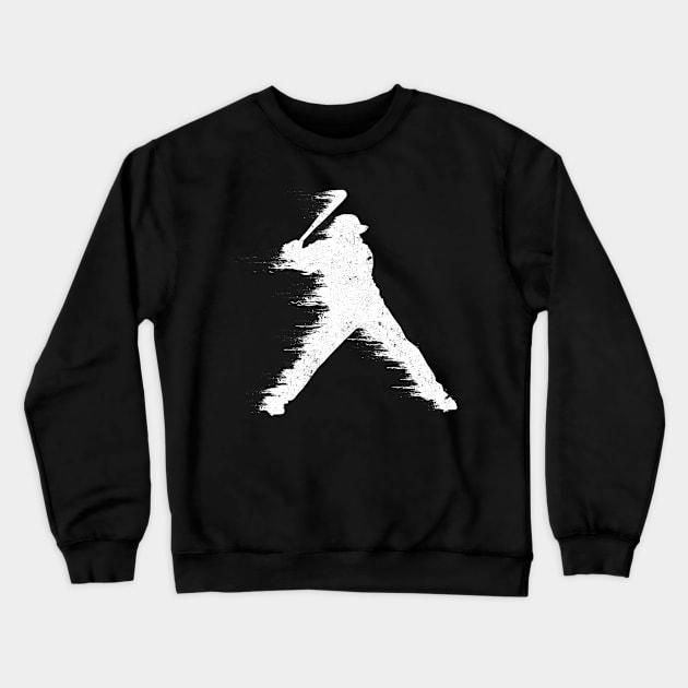 Baseball Batter Illustration Crewneck Sweatshirt by Foxxy Merch